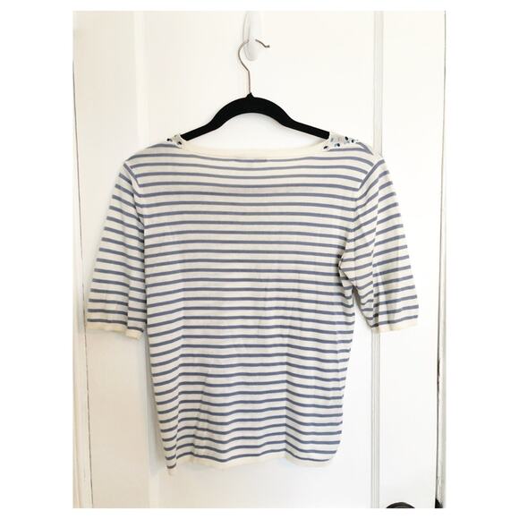 Armand Ventilo Striped and Floral Crochet Top - Picture 6 of 6